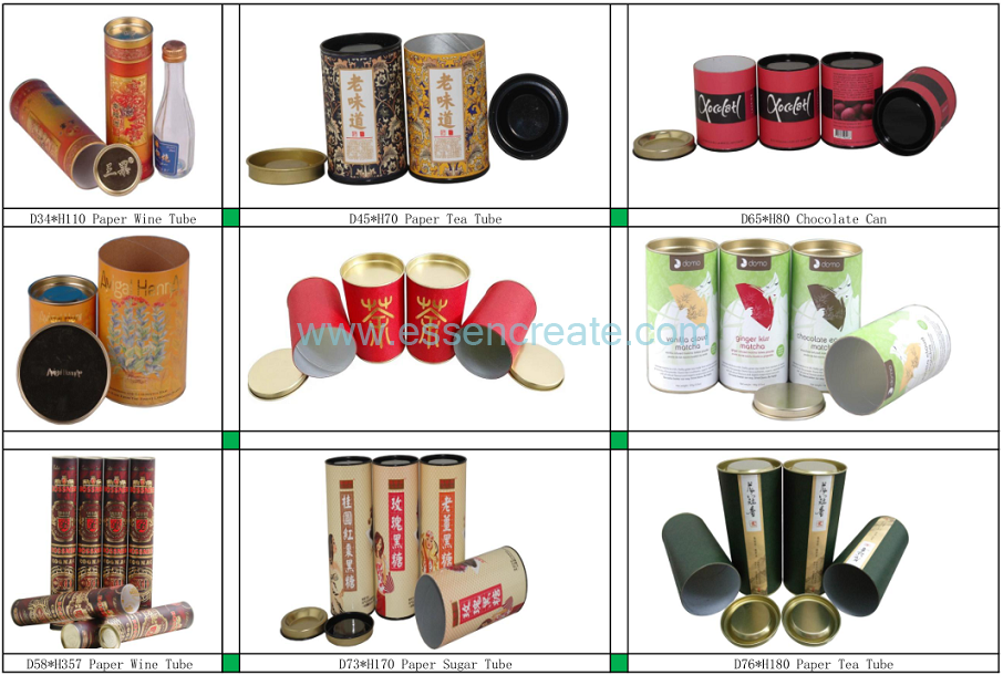 Paper Cans with Flat Tin Lids