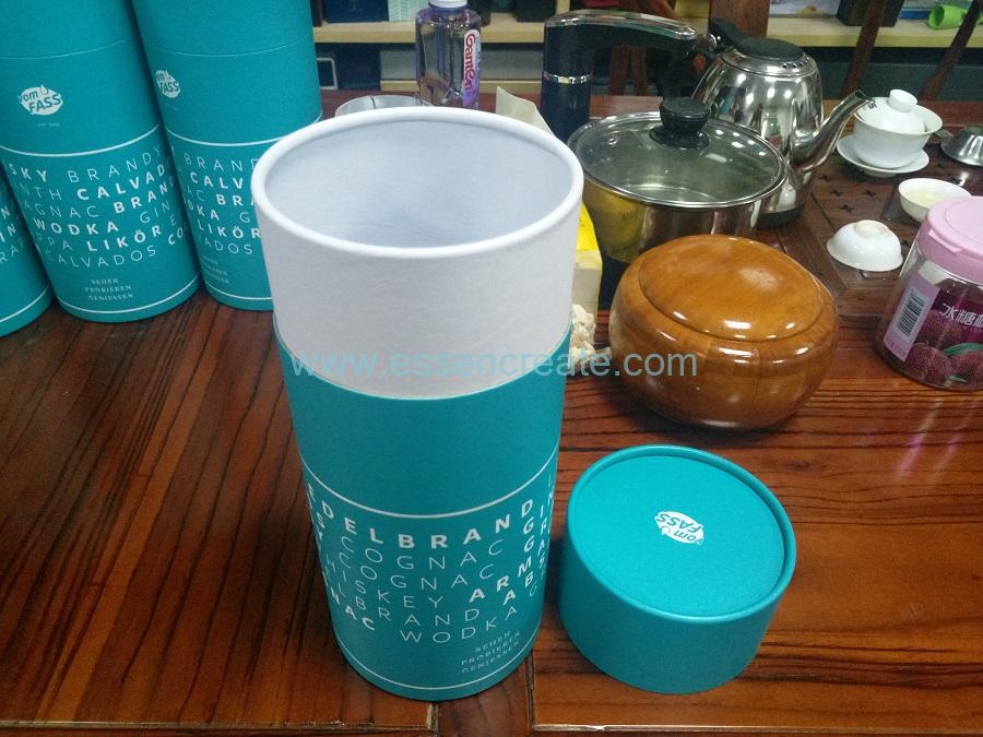 シルバー仕上げの食品グレードの紙缶