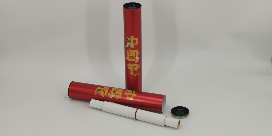 お茶の紙包装缶