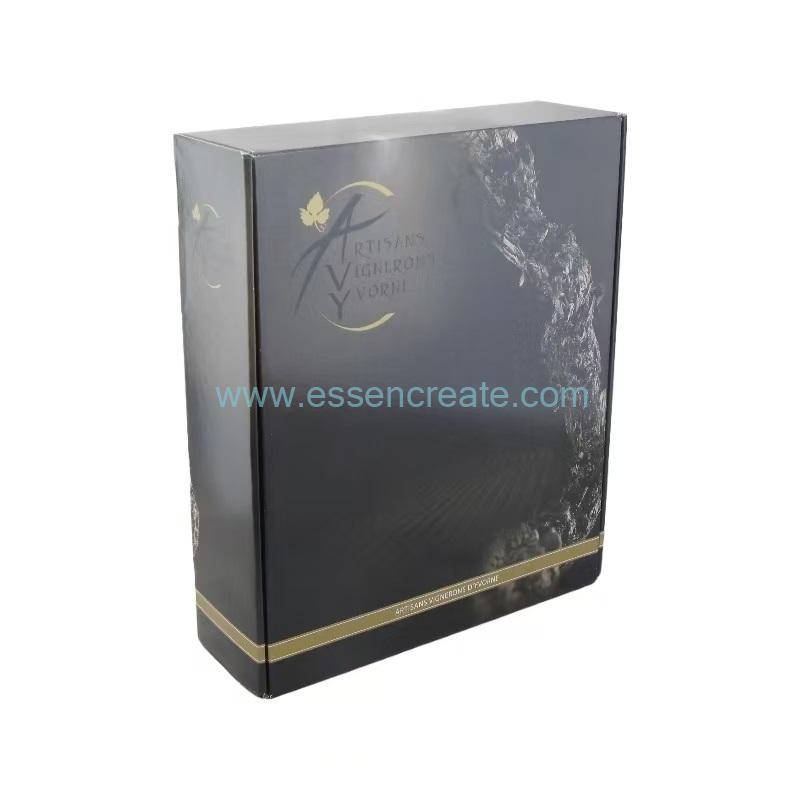 Three Wine Bottles Corrugated Packaging Box