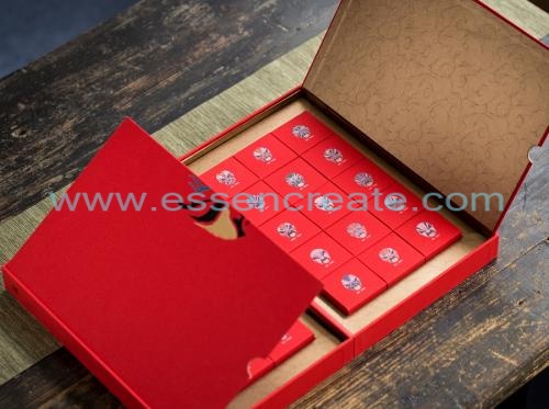 お茶の包装のためのフォリオ本の形ボックス