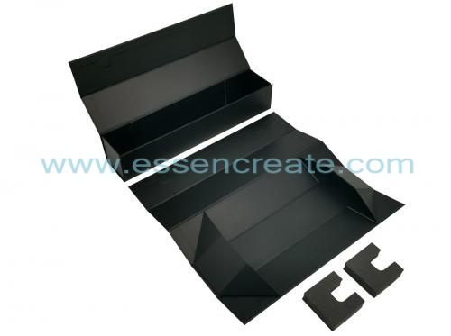 黒い折り畳み式磁気ギフトボックス