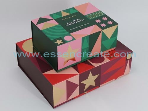 折り畳み式のクリスマスチョコレートパッキングギフトボックス