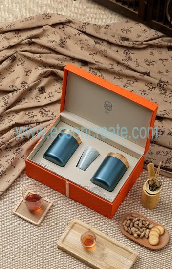 There Are Two Tin Cans In The Gift Box