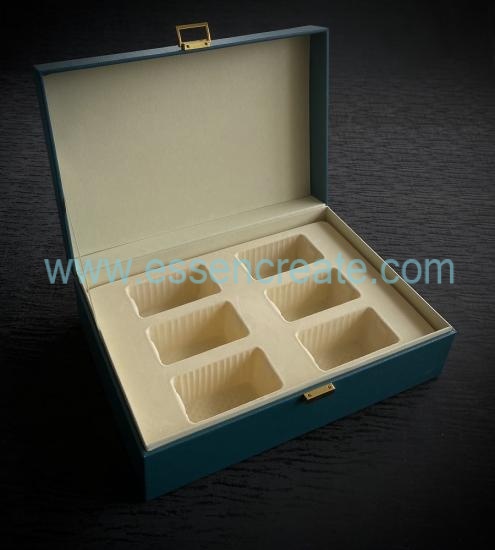 Ceramic Tea Set Leather Gift Box Packaging