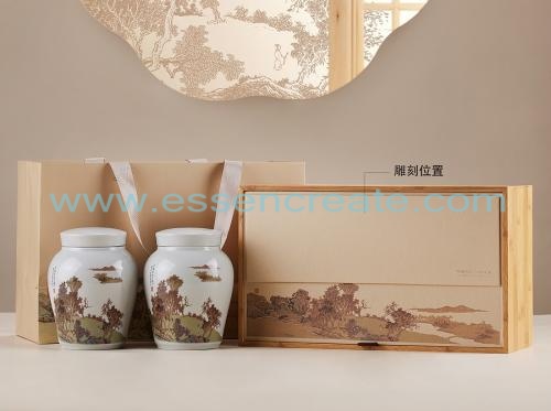  Tea Double Ceramic Pot Exquisite Gift Box Packaging