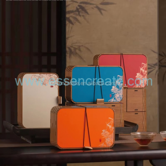 特注の美しい木製ティーボックス