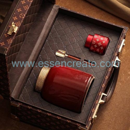 Custom Leather Tea Packaging
